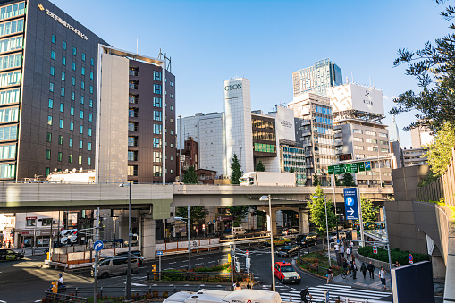 Tokyo, Japan, Asia - September 6,2019 : View of Roppongi district