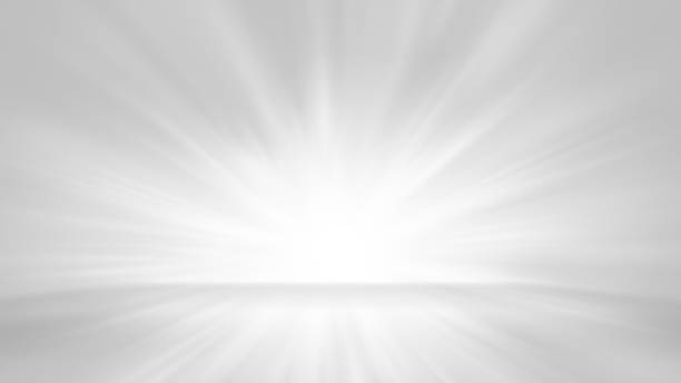 istock Abstract white gray background with light flare for product display 1215292563