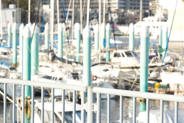 Yacht harbor A lot of yachts. parallel port stock pictures, royalty-free photos & images