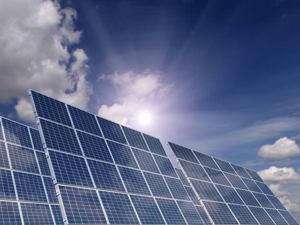 istock Solar panels renewable energy sustainable resources 1215301291