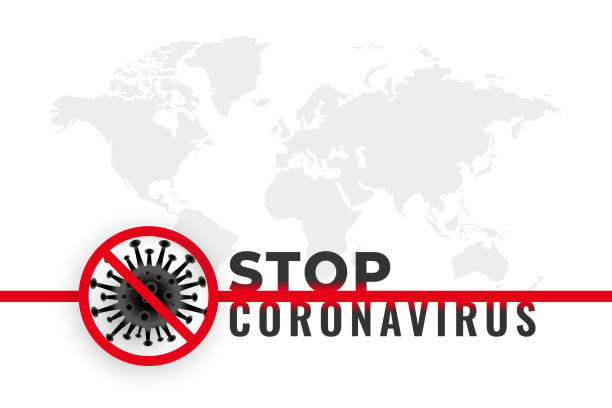 illustrazioni stock, clip art, cartoni animati e icone di tendenza di fermare lo sfogo e la diffusione dell'infezione da coronavirus covid19 - outburst