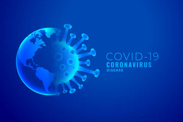 illustrazioni stock, clip art, cartoni animati e icone di tendenza di coronavirus e earth outburst concetto di sfondo design - outburst