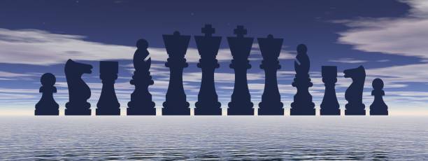Chess business idea for competition - 3d rendering stock photo