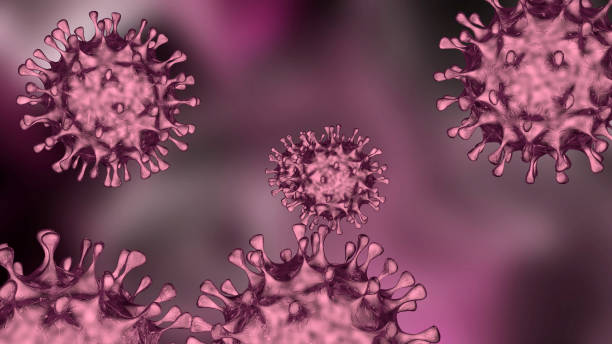 istock Coronavirus cells COVID-19 in 3D rendering. 1215306293