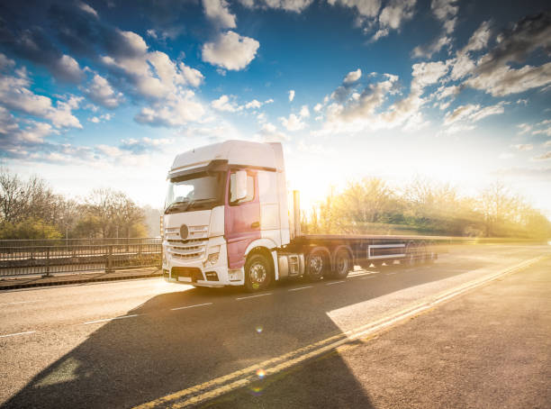 istock Lorry transport motion traffic transport 1215309106