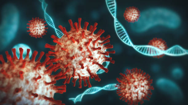 istock A group of Coronavirus cells with DNA extreme close up 1215309251