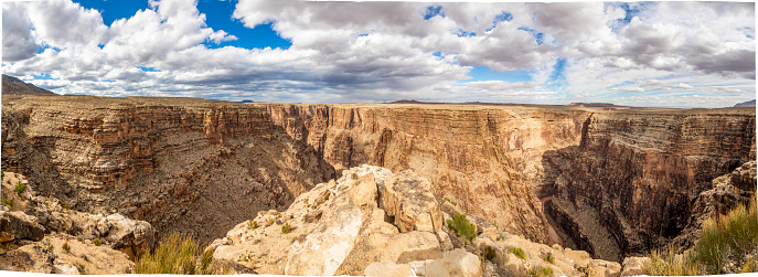 View over canyon of Little Colorado River from viewpoint