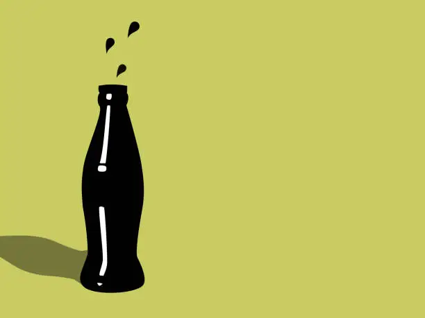 Vector illustration of Cola bottle