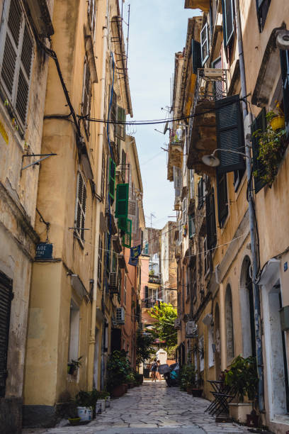 istock Streets of Corfu, in Greece 1215315780