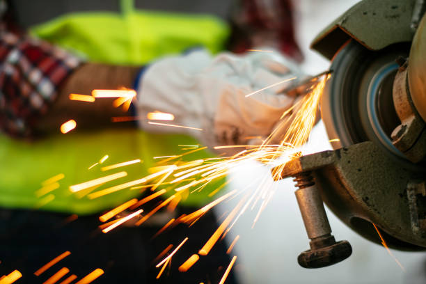 istock Man working at a factory stock photo 1215326064