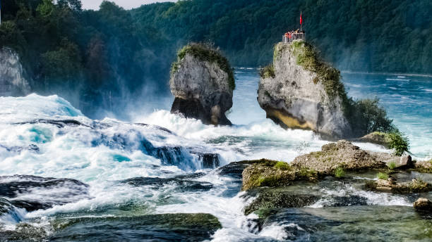 라인 폭포 - awe beauty in nature waterfall cool 뉴스 사진 이미지