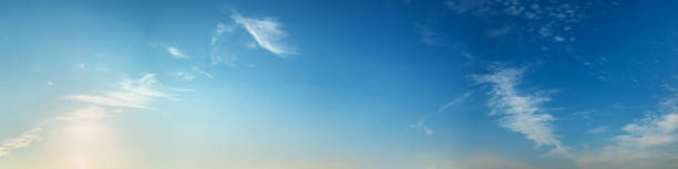 istock Panorama sky with beautiful cloud on a sunny day. 1215330718