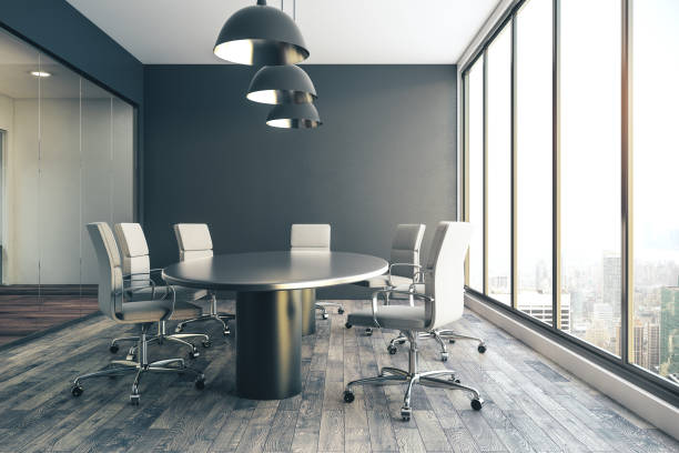 istock Luxury conference room interior 1215332360