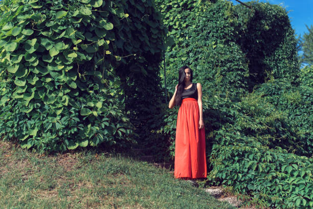 istock May walk in the park with a girl 1215334422