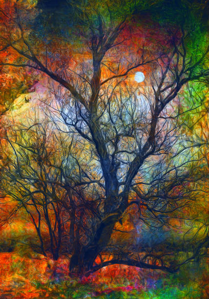istock Oil landscape painting 1215337736