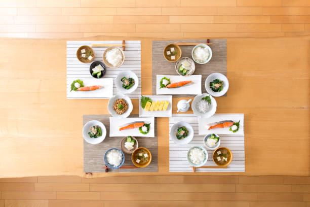 日本食 - 和食　俯瞰 ストックフォト�と画像
