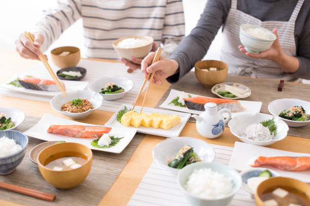 Japanese Breakfast. Japanese Breakfast. washoku stock pictures, royalty-free photos & images