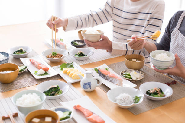 Japanese Breakfast. Japanese Breakfast. washoku stock pictures, royalty-free photos & images