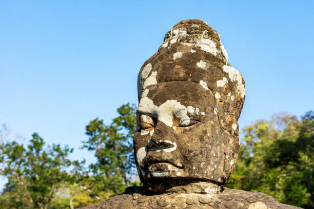 istock Amazing scenes from Angkor thom 1215341950