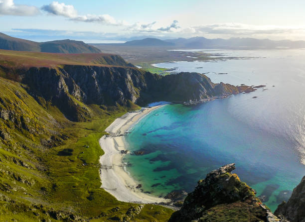istock Drone views from Mount Matind near Bleik, in Norway 1215349196