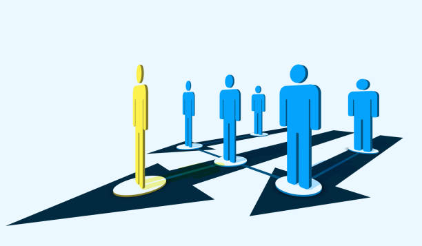 istock Business success and leader vision concept. leadership and teamwork. background. vector perspective illustration. 1215350241