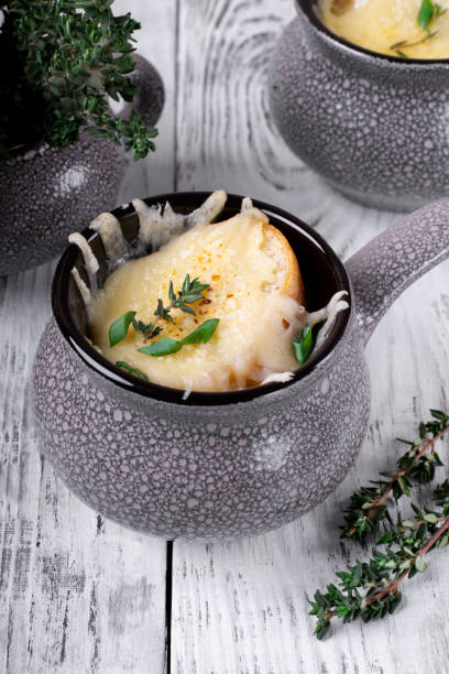 istock French onion soup in a ceramic casserole 1215356530