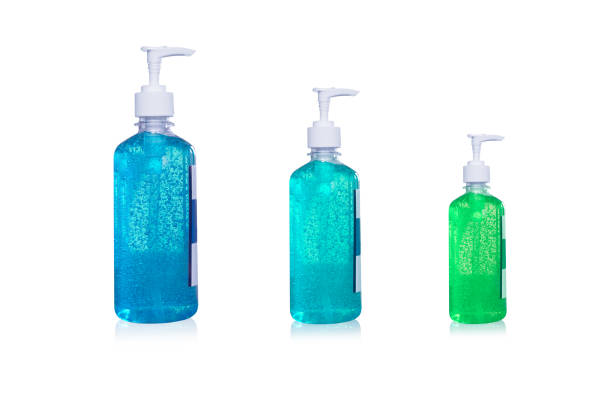 istock alcohol gel for hand wash isolated on a white 1215358128