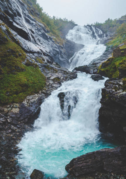istock Some Waterfall views near Bergen in Norway 1215358696