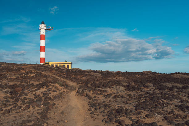 istock Lighthouse On Street Amidst Buildings Against Sky 1215361413