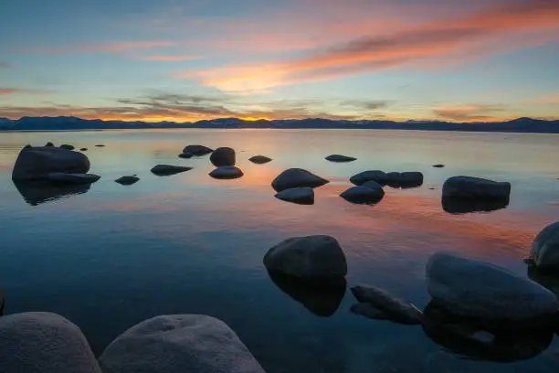 Lake Tahoe is a large freshwater lake in the Sierra Nevada of the United States.