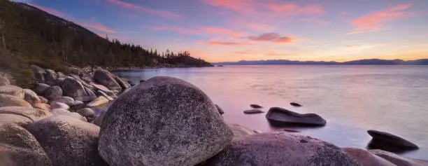 Lake Tahoe is a large freshwater lake in the Sierra Nevada of the United States.