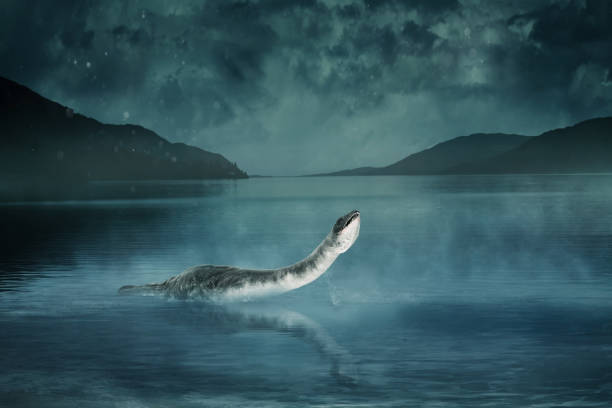Monster of Loch Ness 3d-illustration stock photo