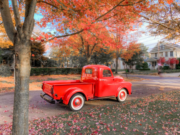 istock Vintage Red Truck 1215364661
