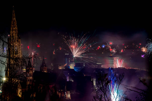 istock New year's fireworks in Freiburg 1215365345
