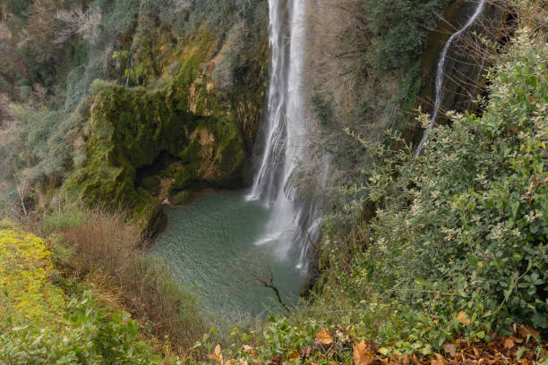 istock Marble waterfall near Terni in Umbria, Italy 1215366083