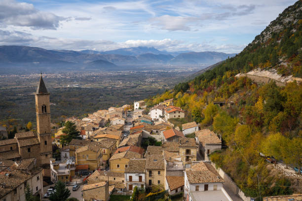 istock Cityscape at Pacentro in Abruzzo, Italy 1215366196