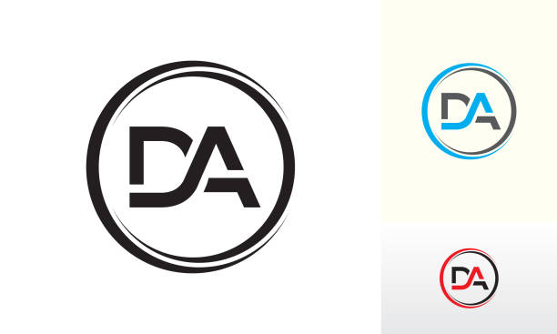 Da Text Logo Da Font Illustrations, Royalty-Free Vector Graphics & Clip Art - iStock
