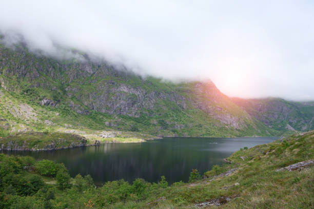 Idyllic summer lake in norway