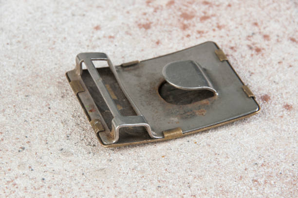 istock Old brass belt buckle 1215377991
