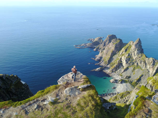 istock Drone views from Mount Matind near Bleik, in Norway 1215378316