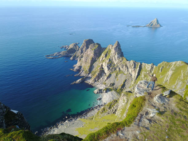 istock Drone views from Mount Matind near Bleik, in Norway 1215379072