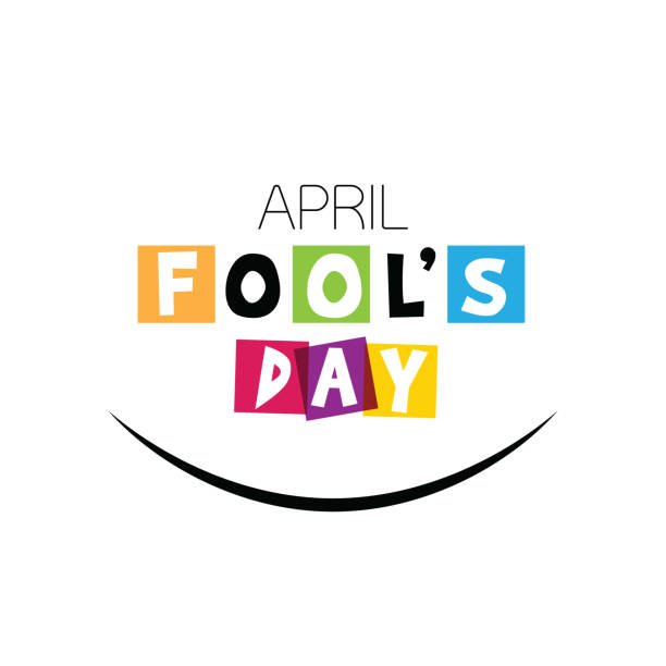 April fool's day, Typography, Colorful, flat design stock illustration April fool's day, Typography, Colorful, flat design stock illustration april fools day calendar stock illustrations