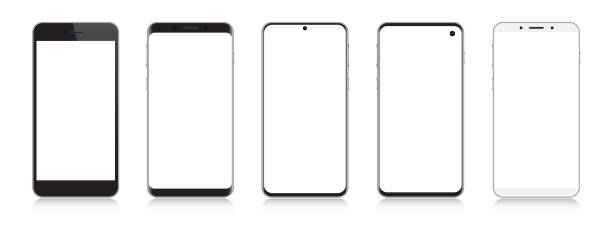 istock Smartphone, Mobile Phone In Black and Silver Colors, Realistic Vector Illustration 1215385112