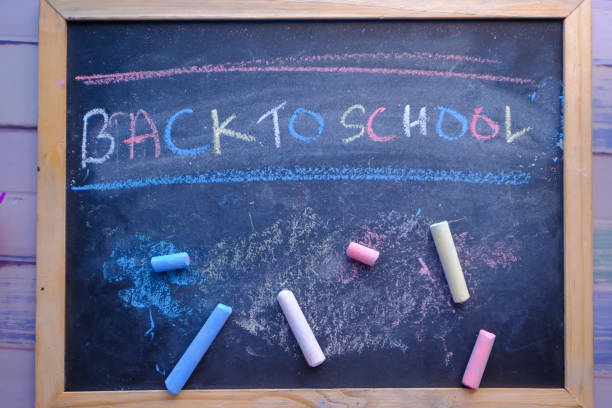 istock back to school concept with chalk and black board 1215385558