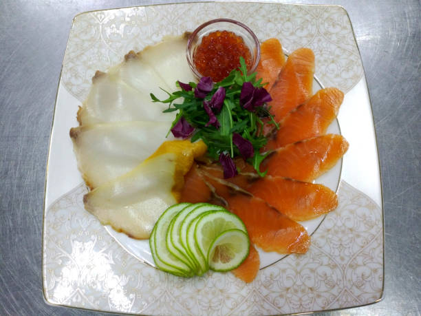 istock red and white fish with red caviar 1215386390