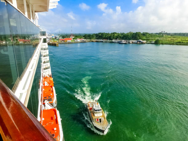 istock View of Panama Canal from cruise ship 1215386686