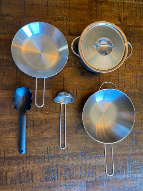 istock Knolling - stainless steel utensils 1215387825