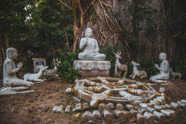 istock Marble mountains views in Danang, Central Vietnam 1215390444