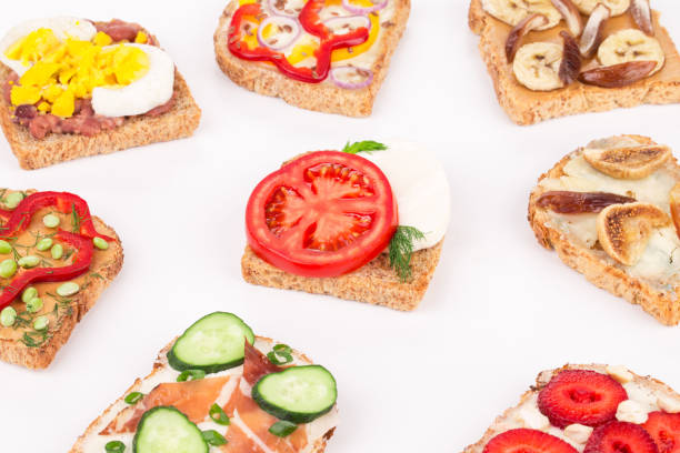 istock Set of delicious sandwiches. 1215391032