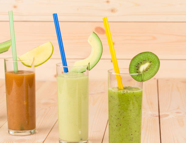 istock Still life with natural fruit juices in glasses. 1215391052